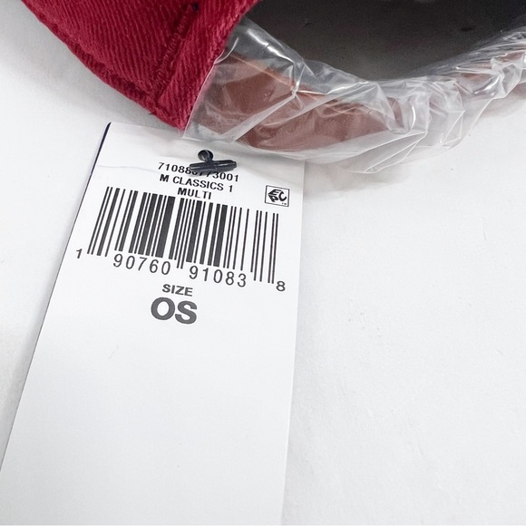 POLO RALPH LAUREN Logo Twill Flat Bill Baseball Ball Cap Hat, WINE, NAVY - Picture 14 of 15